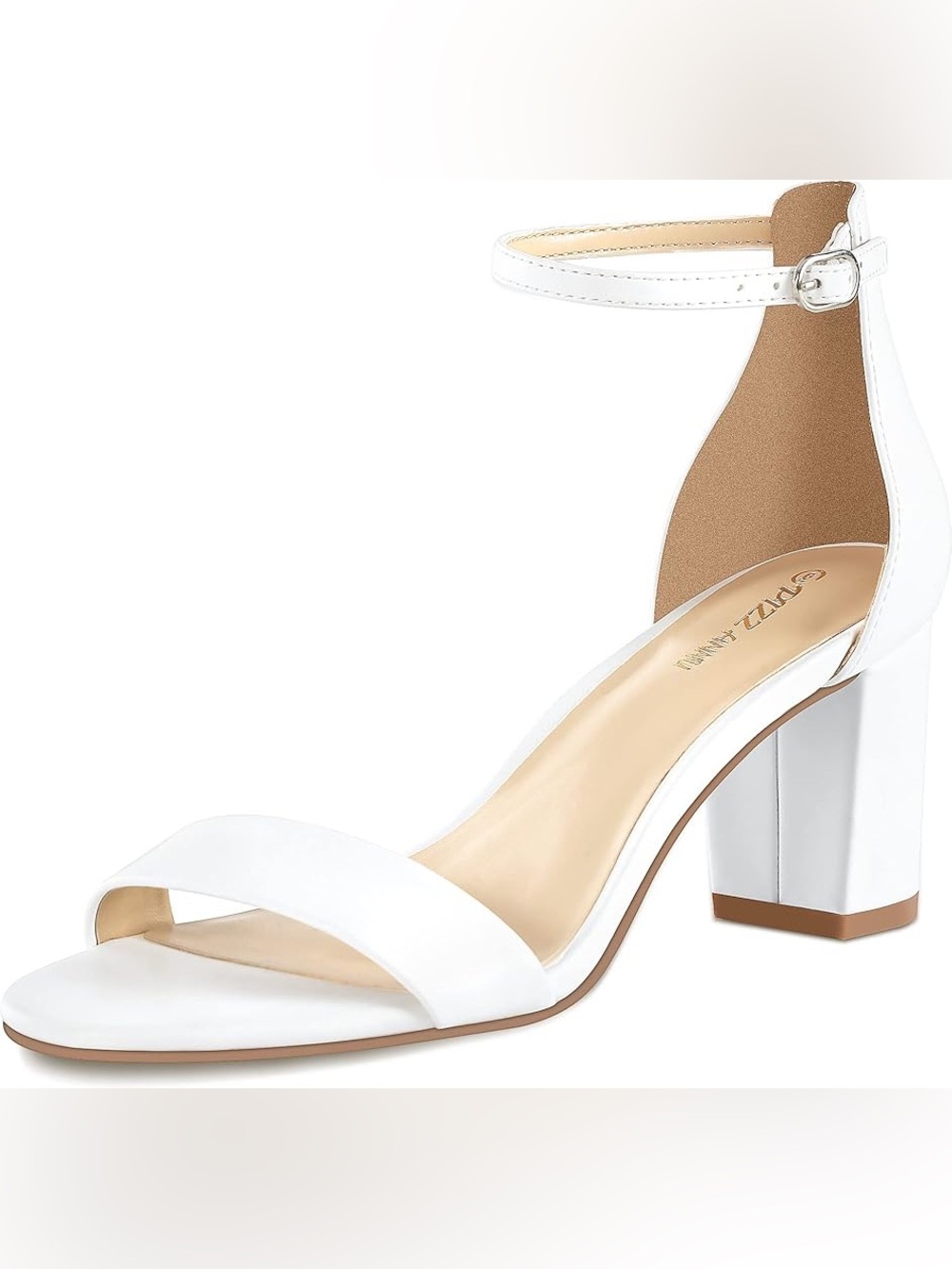 PIZZ ANNU Women's Open Toe Ankle Strap Strappy Buckle Sandals